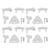 4 Set Pontoon Boat Gate Latch Kit ABS Square Frame Pontoon Boat Replacement Door Latches for Left