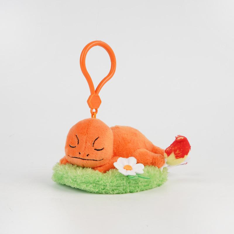 Animal Pikachu Eevee Bulbasaur Charmander Jigglypuff Squirtle Kawaii Plush Toys Pendant Keyring Keychain Birthday Gifts
