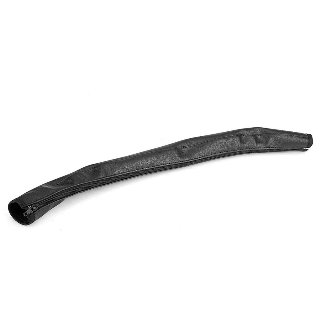 Black PU Leather Baby Stroller Bar Handlebar Armrest Protective Cover Case