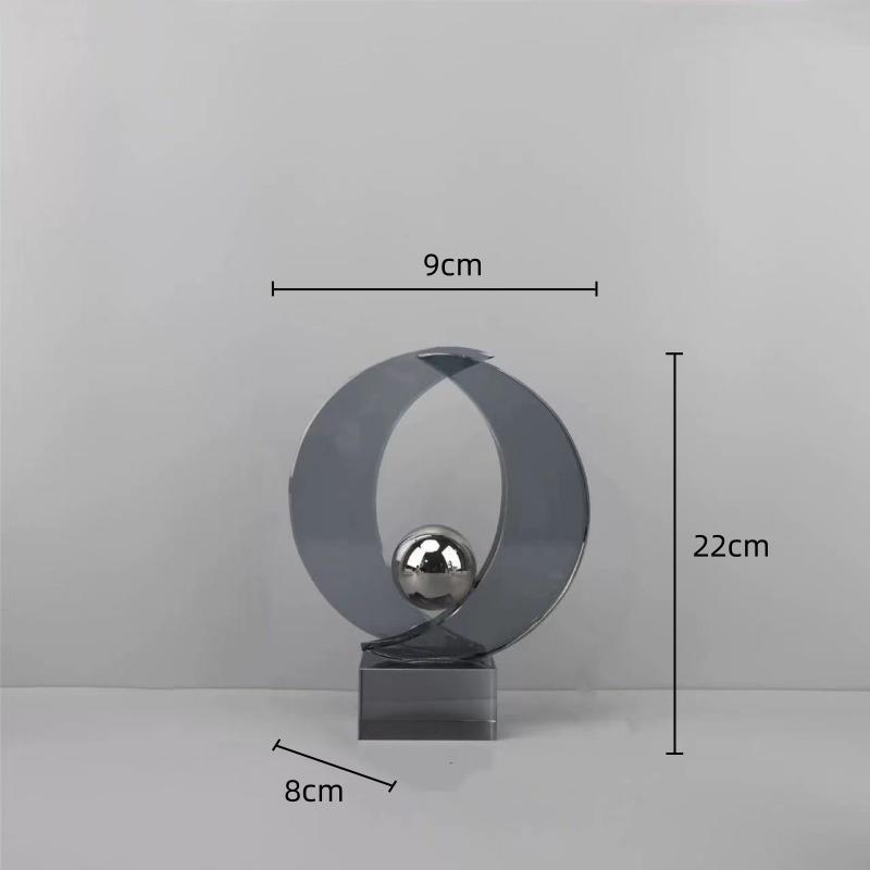 Стеклянное Искусство Геометрический Полукруг Хрустальная Скульптура Прозрачный Хрустальный Шар Стеклянные Декоративные Фигурки Аксессуары для Украшения Дома
