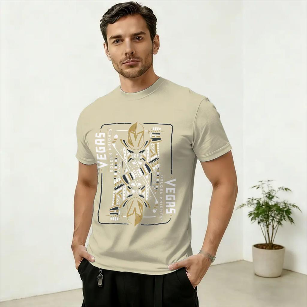 LOS VGK Cotton T Shirt For Unisexs Summer Vintage T Shirts O Neck Novelty Tees Oversized Cheap Clothes