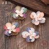 New Multi-functional Enamel Three-dimensional Flower Magnetic Brooch Banquet Women's Brooch Bag Accessories