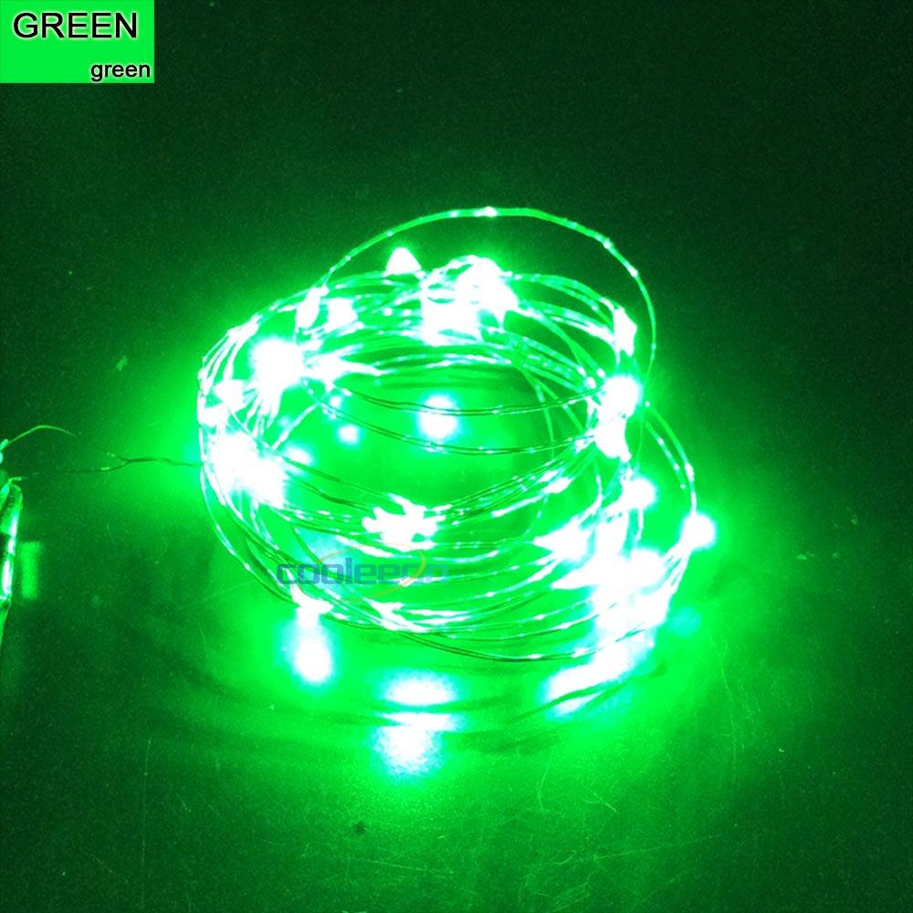 1 м 2 м 3 м 4 м светодиодная гирлянда из медной проволоки CR2032 кнопка питание от батареек цветная светодиодная лента лампа для праздничного рождественского декора