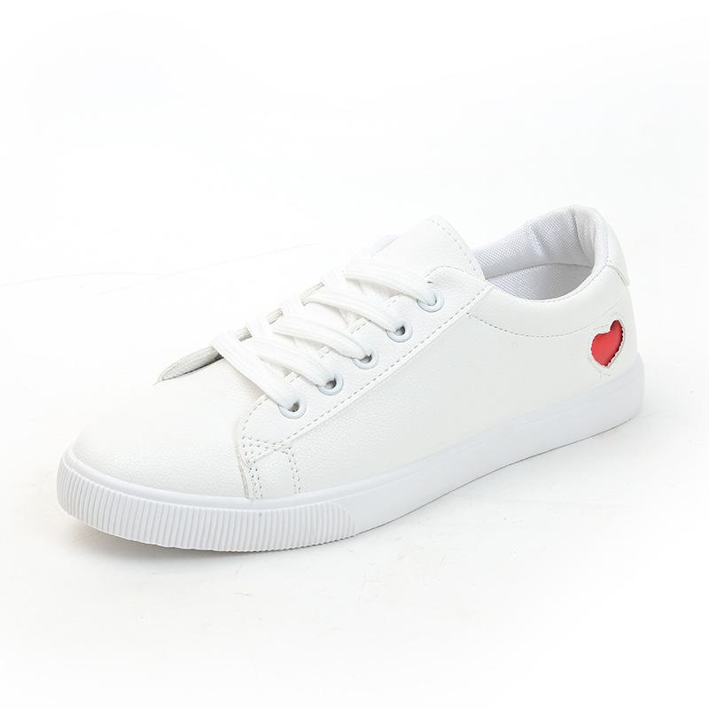 2025 Autumn New Korean Version of Little White Shoes Sports and Leisure Round Head Board Shoes Ins Fire Fashion Shoes