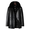 TUCANO Men's Detachable Lining Fleece Leather Jacket
