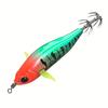 Laser Luminous Luminous Fishing Bait Shrimp Shape 63mm 7.2g Floating Lure Wood Material Squid Jigging Bait Squid Fishing