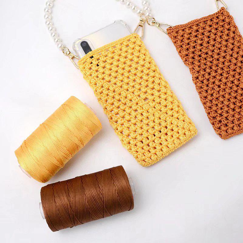 Экологичная конопляная пряжа для вязания крючком летних шляп, сумок и сандалий