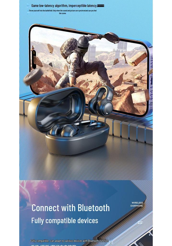 Беспроводные Bluetooth-наушники с костной проводимостью - Модель 2026, Зажимы/Крючки для ушей для мужчин и женщин, для спорта