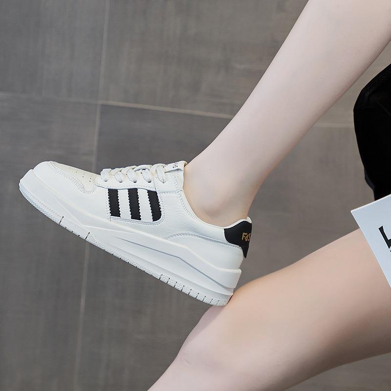 Белые туфли из натуральной кожи Кроссовки Повседневные туфли для скейтбординга Туфли для маффинов