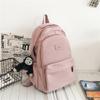 Women's Backpack Solid Color Female Multi-pocket Casual Woman Travel Bag High Quality Schoolbag for Teenage Girl Book Knapsack