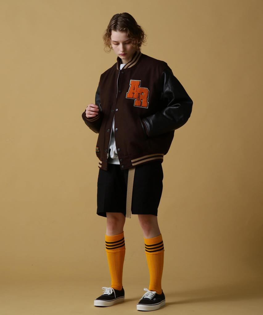 Ограниченная коллекция SKOOKUM VARSITY JACKET L 050 Коричневый [Avirex] WEB&DEPOT Мужская 783-4952054