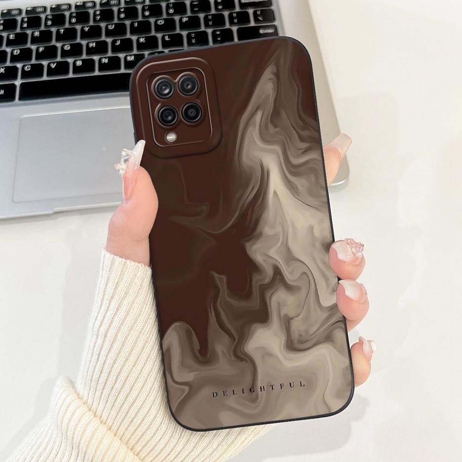 Чехол для Samsung Galaxy A12 SM-A125F Милый Счастливым Кроликом Мультяшная Обложка Мягкий ТПУ Чехлы для Телефона Для Samsung A12 M 12 Galaxy M12 Fundas