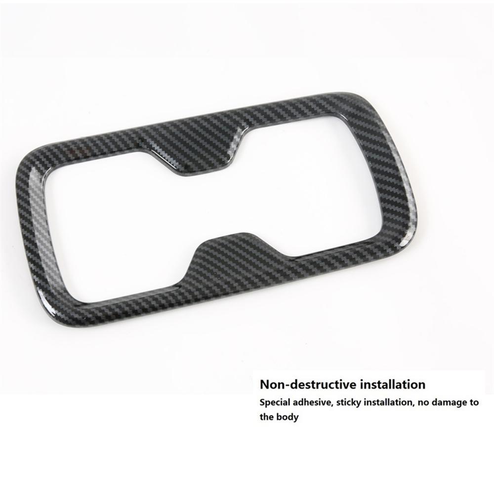 for Nissan Navara NP300 2016-2019 Car Front Water Cup Holder Frame Cover Trim Sticker Carbon Fiber Accessories