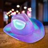 Women Performance Hat Stylish Bright Color Eye-catching Women Performance Hat Vintage Women Jazz Hat Party Cowboy Hat Headwear