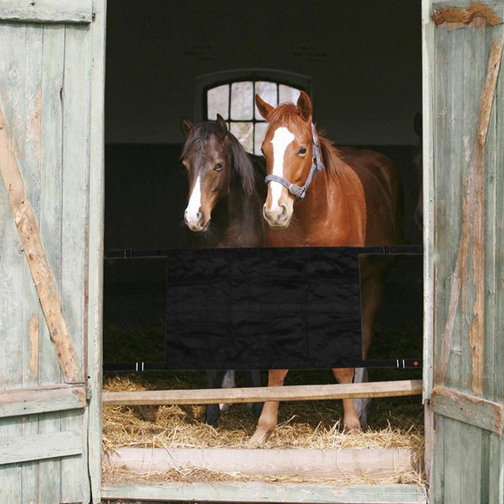 Stall Guards For Horse Barns Aisle Stall Guards Adjustable Straps Door Frame For Stable Pasture Equestrian Centers Riding Show