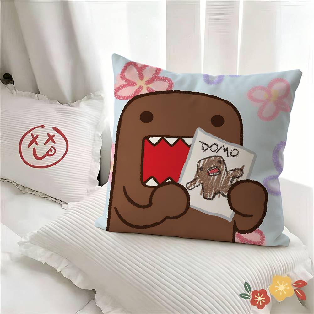 pc Cartoon DDomo KKun Pillow Case Fashion Square Pillowcase Bedroom Sofa Room Ins Decoration Leisure