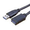 Удлинительный кабель USB3.0 с поддержкой передачи данных со скоростью 5 Гбит/с, удлинительный кабель с разъемами «папа-мама», линия передачи данных, синий/черный