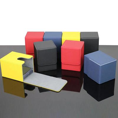 100+ PU Контейнер для колоды большой вместимости Коллекция Протектор для карт ПВХ Держатель для карт для коллекционирования Настольная игра MTG 104x83x80мм