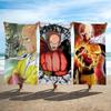 Мультяшное Полотенце One-Punch M-Man Пляжное Душевое Ванное Дорожное Легкое Нежное к Коже для Бассейна Кемпинга Круиза Летнее