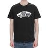 Vans Классическая футболка с коротким рукавом с принтом, топы унисекс, черная VN0A4MM7BLK