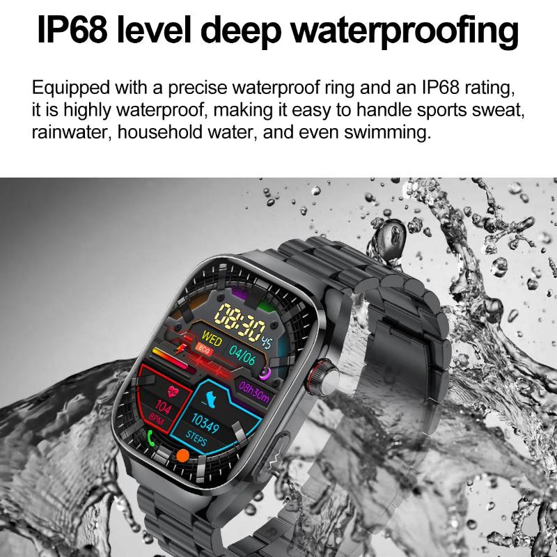 2025 Новые Точные Смарт-часы для Измерения Жира в Крови и Мочевой Кислоты Мужские Микрофизическое Обследование Здоровье Пяти Органов Часы Bluetooth Звонок Смарт-часы