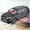 1/24 Toyota Highlander SUV 2023 литая игрушечная модель автомобиля со звуком и светом инерционный механизм детская игрушка коллекционная вещь подарок на день рождения