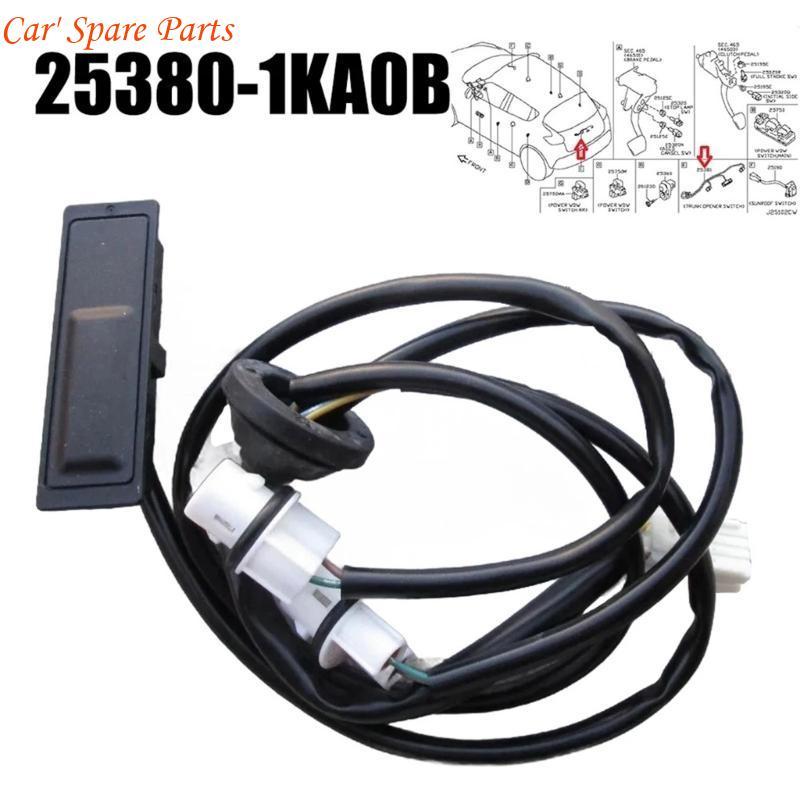 Y4UA Replacement Tailgate Lock Boot Opening Button Auto Accessories Car Rear Tunk Lid Boot Release Handle Switch