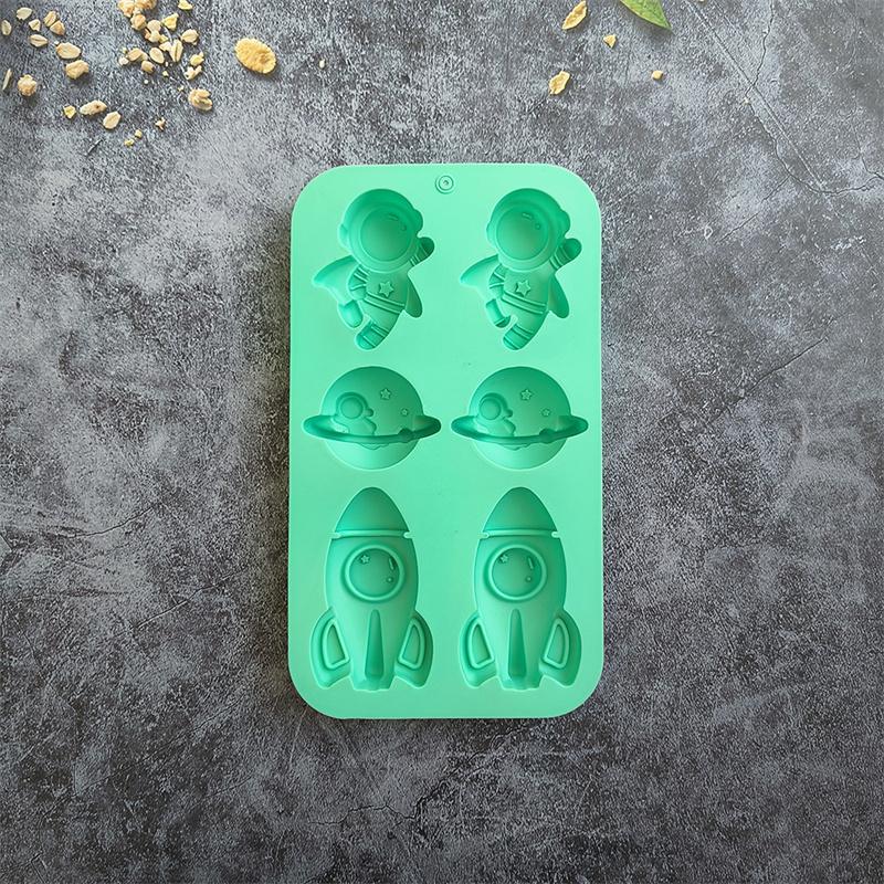 6 Company Astronaut Rocket 760 Силиконовая форма для выпечки торта Форма для пудинга, хлеба, формы для мыла