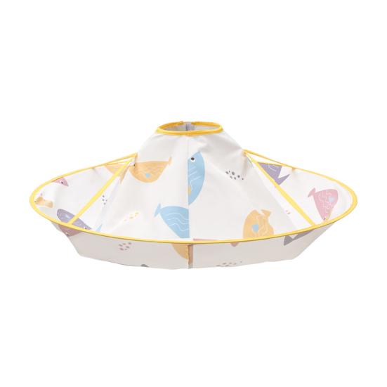 Детская накидка для стрижки с рисунком из мультфильма, водонепроницаемая накидка для стрижки волос, парикмахерский фартук и нагрудник, складной дизайн зонта