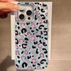 Для iPhone 16 15 14 13 12 7 8 Plus Pro Max 16e 11 SE 2020 XS XR 5G Чехол для телефона Модный Корейский Милый Леопардовый Принт Вихревой Узор