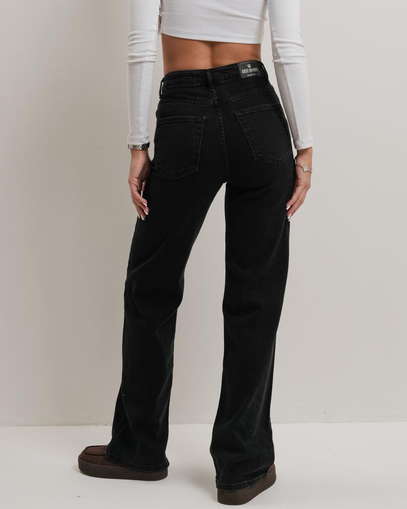 Джинсы прямые ZEO BASIC 4994 34 черные