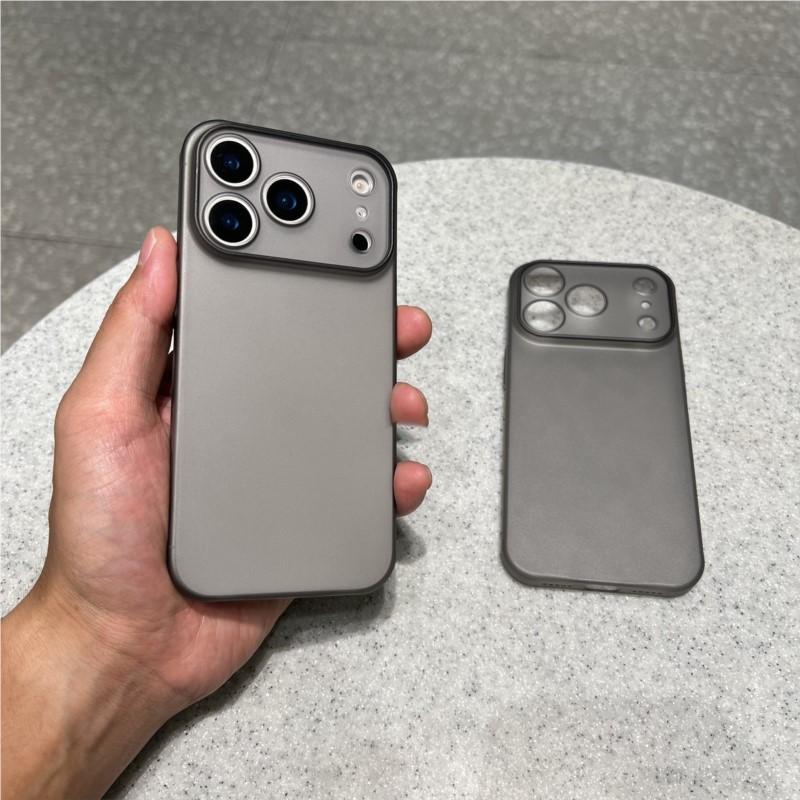 Luxury Ultra Thin 0.3MM PP Case for iPhone 17 Air 16 15 14 Plus 13 12  Pro Max Hard Clear Translucent Camera Protection Cover