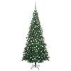 Day and Night - Day and Night Artificial Christmas Tree with Lights and Balls Green 240 Cm