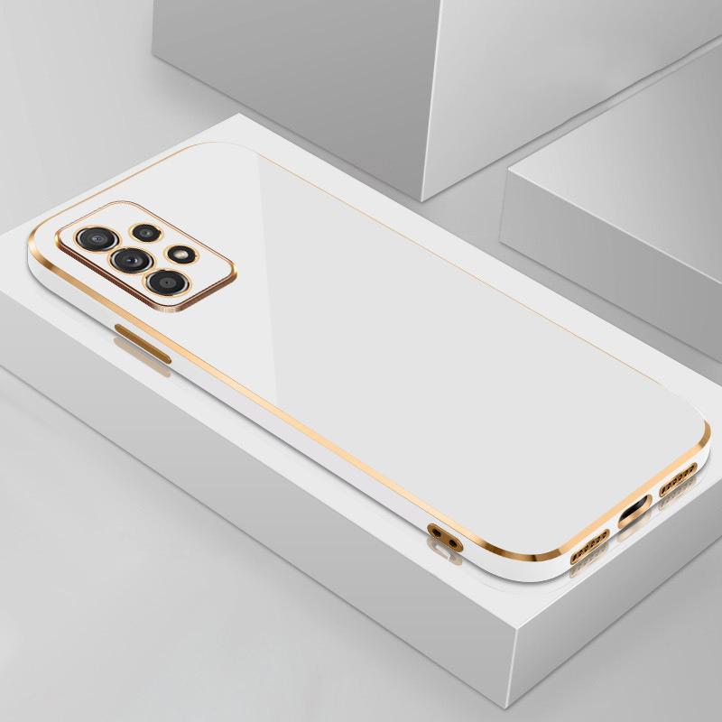 Luxury Plating Case For Samsung Galaxy S24 S23 S22 S21 Ultra Fe Bumper Shockproof Cover For A54 A14 A53 A13 A52 A52S Accessories