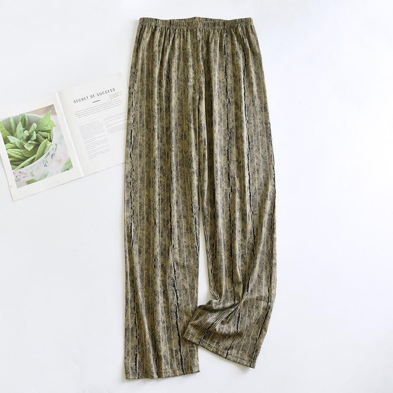 Мужские хлопковые пижамные штаны с двойными карманами 2024 года — легкие, повседневные, весна/осень