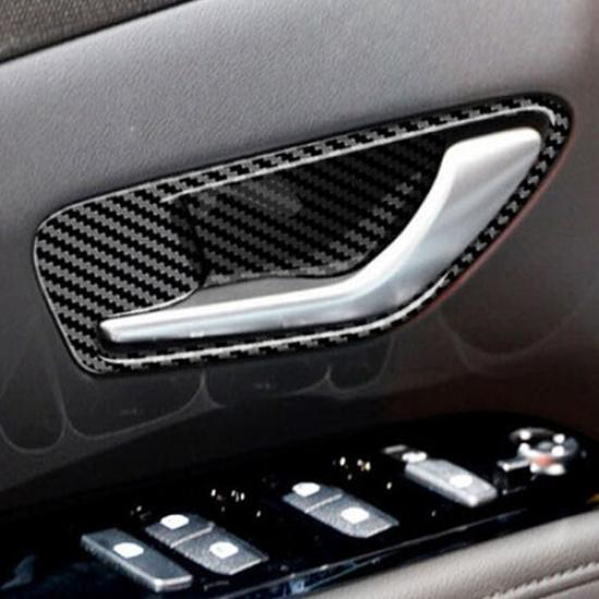 ABS Carbon Fiber Inner Door Handle Cover Trim For Hyundai Santa Cruz -