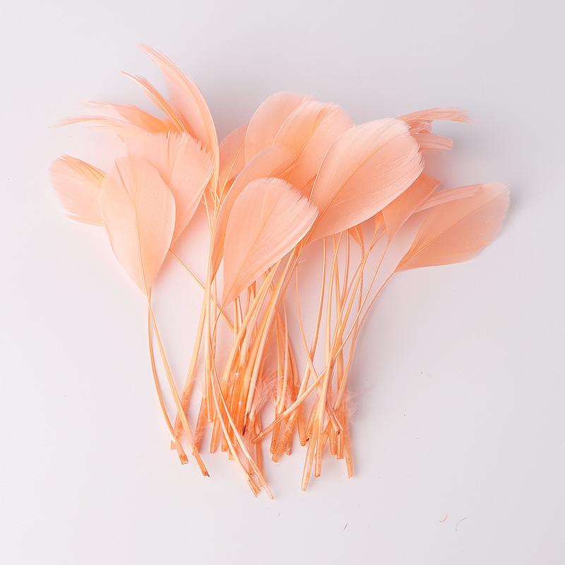 50Pcs22 Colors Optional Diy Handmade Feather Color Torn Large Floating Feather Goose Feather Jewelry Accessories Craft Decoration Materials