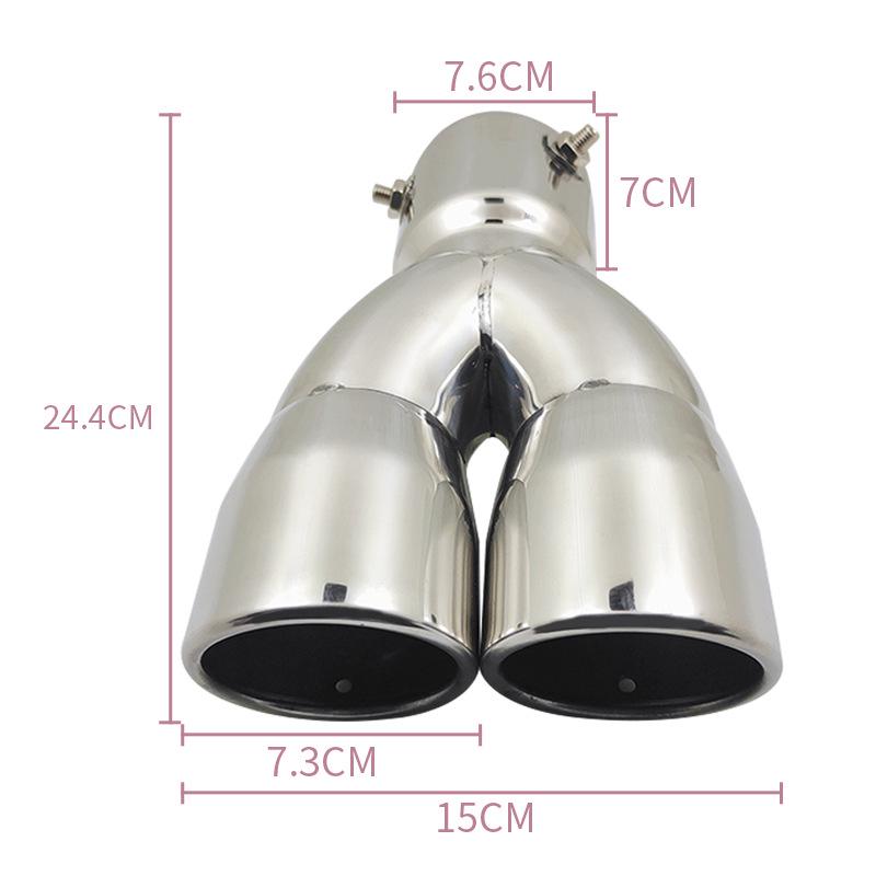 Compatible Dual Outlet Exhaust Pipe for Haval H6, Mitsubishi Pajero Sport, V73, V31, V33, V93.