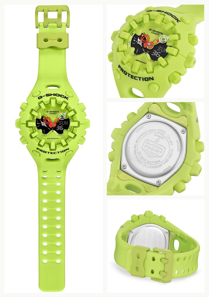 Мужские часы Casio Neon G-Shock, Желтые, GA-V01-9AJF