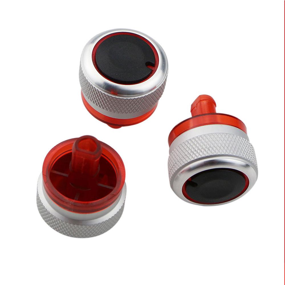 Aluminum Alloy Car Air Conditioning Knob Heat Control Switch Button Knob for Peugeot 206 207 2006-2011 for Citroen C2 2007-2011