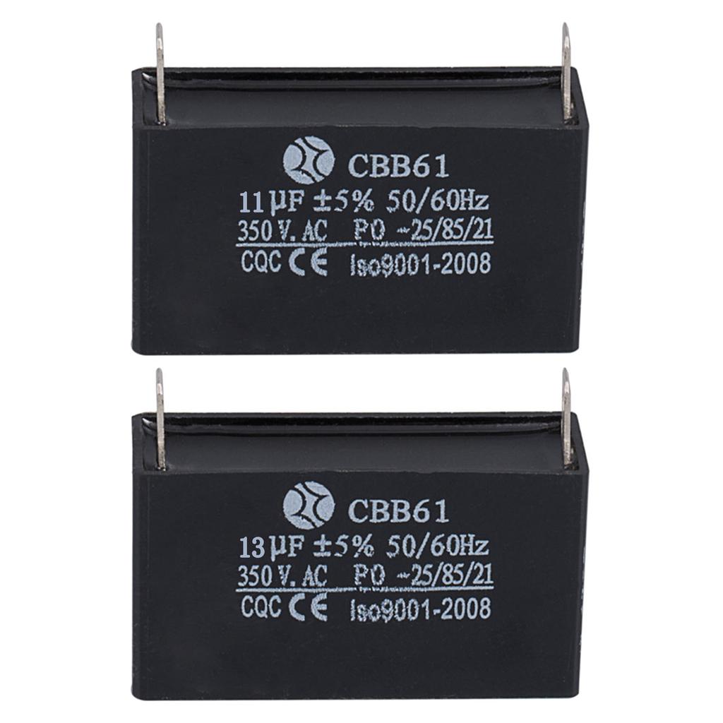 11uF/13uF 350V CBB61 Starting Capacitor Ceiling Fan Capacitor Electrical Power Relay Connecting Capacitor Enduring