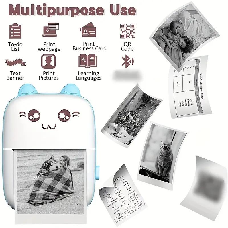 Мини-карманный принтер, портативный термопринтер для приложения Android или IOS, бесчернильный принтер в подарок друзьям, используемый дома, в офисе, в учебе, для печати рабочих списков