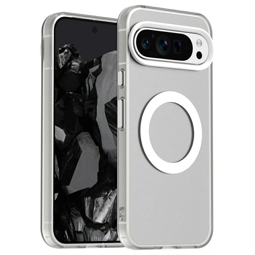 For Google Pixel 9/9 Pro Case Compatible with MagSafe PC+TPU+PET Anti-Drop Phone Cover