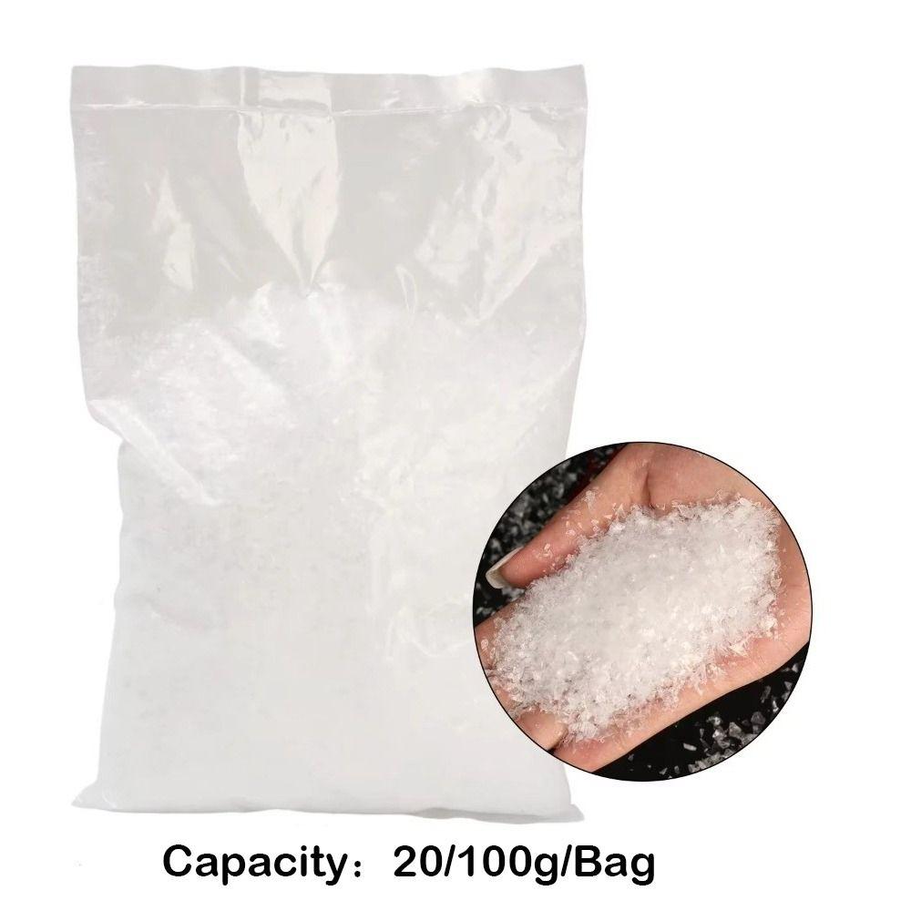 20/100g 3D Snowflake Decoration Fake Snow Artificial Snowflake Decor Party Decoration