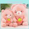 Strawberry Bear Plush Toy Animal Stuffed Doll Bedroom Decoration Kids Gifts