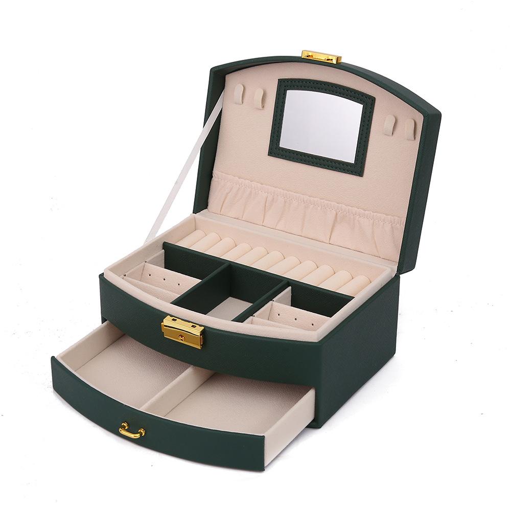 Handheld Luxury Jewelry Box, Multi-layer Drawer Storage Box, Used for Classifying and Storing Rings, Earrings, Necklaces