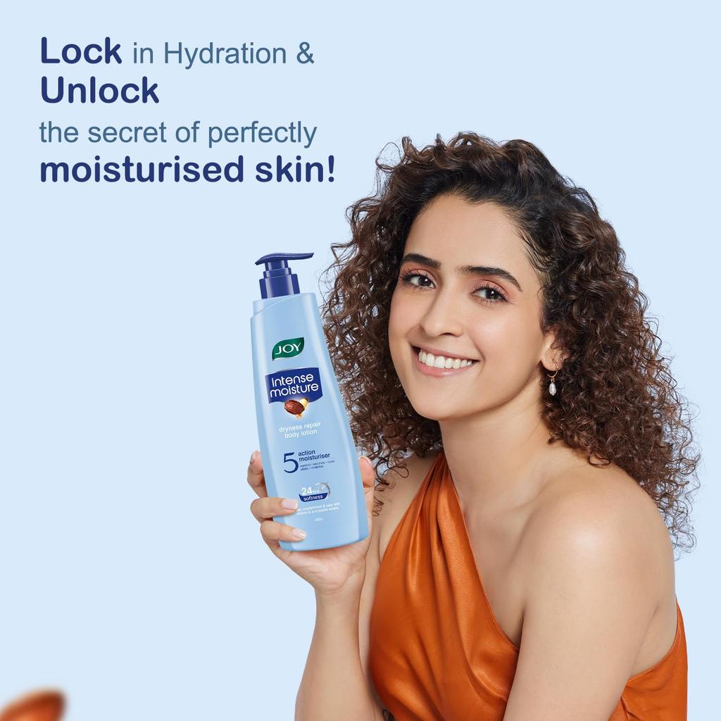 JOY Intense Moisture Body Lotion 600ml Pack of 1 | Shea Butter, Jojoba & Vitamin E for Soft, Nourished Skin