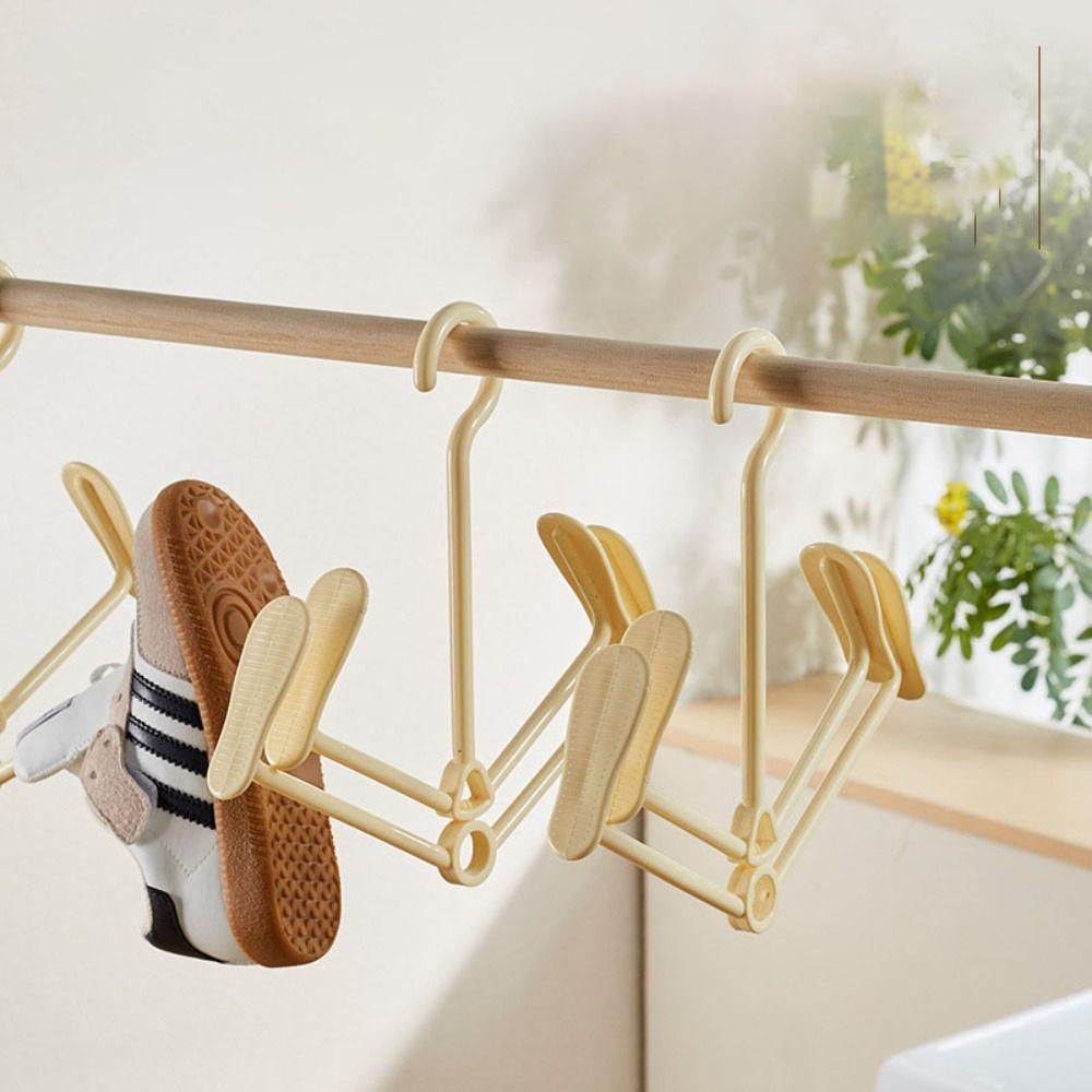 Windproof Clothing Hook Storage Laundary Tool Sneakers Rack New Shoes Drying Hanging Hanger