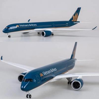 Самолет Airbus A350 Dreamliner Vietnam Airlines 47 см 1/142 Масштаб Модель самолета со светодиодной подсветкой и колесами Литой пластиковый план