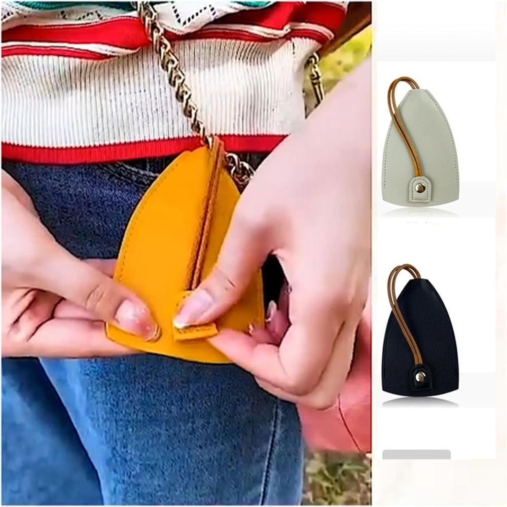 Выдвижной чехол для ключей большой емкости, кошельки для ключей из искусственной кожи, выдвижной чехол для ключей от автомобиля